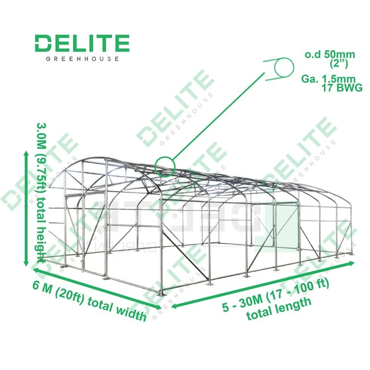 Large Polytunnel Professionnal Kit wholesale factory direct